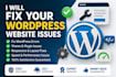 fix your wordpress website issues