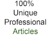 write FIVE professional unique articles