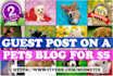 do guest post on pets blog