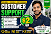 provide professional email, chat, and phone customer support