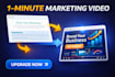 create a professional 1 minute marketing video from your website