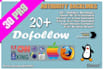 manually Create 30 PR9 PR10 Profiles BACKLINKS from HighPR Dofollow WebPages