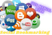 do 20 social bookmark submission manually on high PR sites
