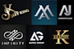 design a premium monogram and initials logo