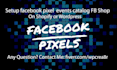 setup facebook pixel events catalog fb shop on shopify or wordpress