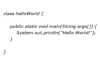 do small Java programs