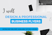 design outstanding flyer for you within 24 hours