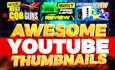 design an awesome clickable youtube thumbnail