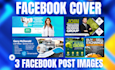 design you premium facebook cover or 3 post images