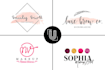 do modern cosmetic perfume makeup and beauty logo