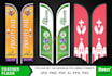 design creative and high resolution custom feather flags
