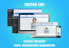 develop a fully dynamic website with custom cms in PHP