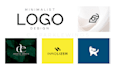 design a modern minimalist luxury logo for your brand and business