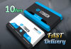 create 2 different business card design with print ready