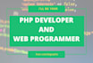 web programmer php, wordpress , ecommerce developer