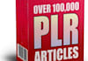 give you 3000 fresh and new PLR articles plus 160,000 additional PLRs