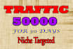 drive 50k usa niche targeted,visitors website,traffic