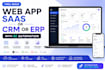 build a web app saas or CRM or erp with ai automation