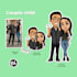 draw you as chibi anime cartoon couple