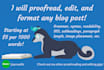proofread, edit, and format your blog post