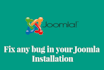 fix any bug in joomla