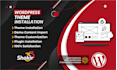 install wordpress theme and make it look like demo