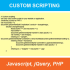 create a javascript, jQuery or php script