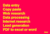 do lead generation and data entry