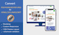 convert your figma to responsive HTML CSS bootstrap