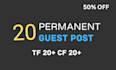 create manual 20 guest posts on hight tf domains in 24 hour