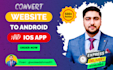 convert your website into android and ios apps