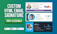 design clickable HTML email signature for gmail outlook mac
