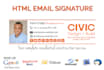 design professional clickable HTML email signature