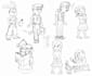 make character design sketch, sheet