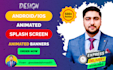 design custom animated splash screens for mobile apps