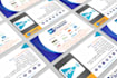 design business card with 3 concepts