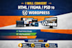 convert HTML, figma, or PSD designs to wordpress