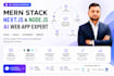 build a modern nextjs website with nodejs and reactjs