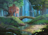 create environment concept art for cartoons and games
