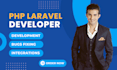 do PHP bug fixing, PHP website, laravel web development as laravel developer