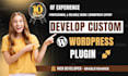 develop custom wordpress plugin