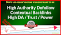 build strong SEO dofollow backlink high authority links