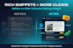 implement schema markup for rich snippet, to boost your google CTR