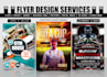 design sports, gym or fitness static flyer or motion poster
