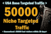 generate 50k SEO friendly targeted website traffic