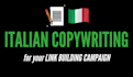 offer italian copywriting for your link building campaign