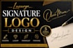 design elegant luxury signature logo