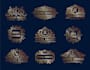 do retro luxury and heraldic logo in 6 hours