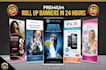 do outstanding rollup banner design in 24 hours