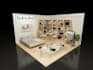 create a visualization of booth, showcase, display, pos
